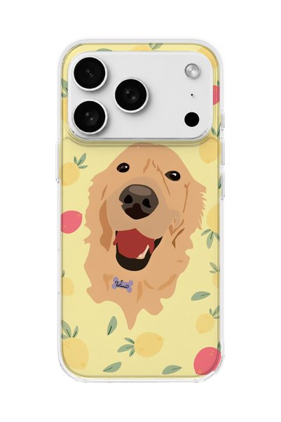 lelia حافظة هاتف شفافة متوافقة مع iPhone 18 Pro Max مطبوعة باللون الأصفر على ...