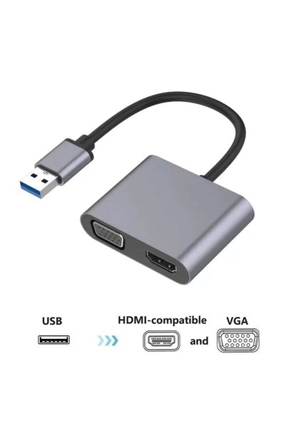Angel Of Life Usb To Hdmi+Vga 1080 P Hd09 ZR650