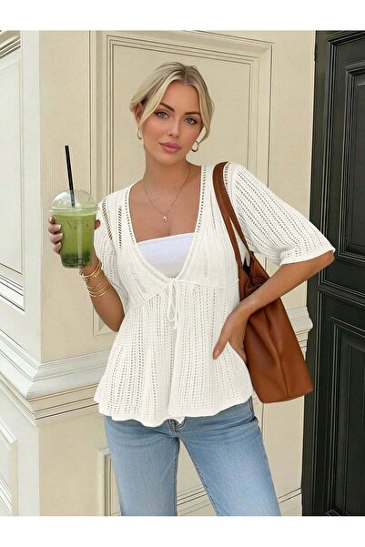 Sheya Sweaters - White - Regular fit