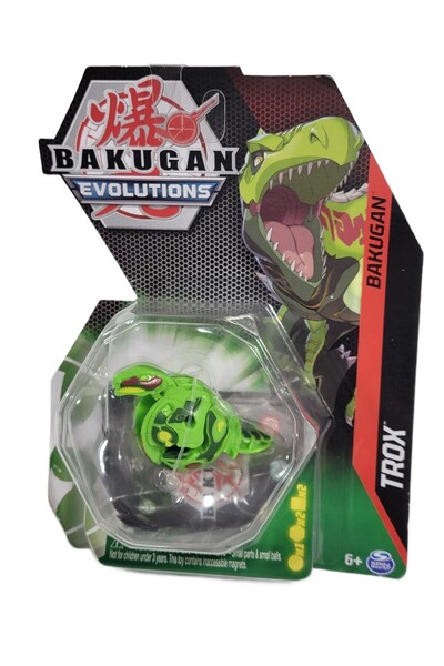 BAKUGAN Figurină de acțiune Evolutions Trox, dinozaur verde, cu deschidere Ba...