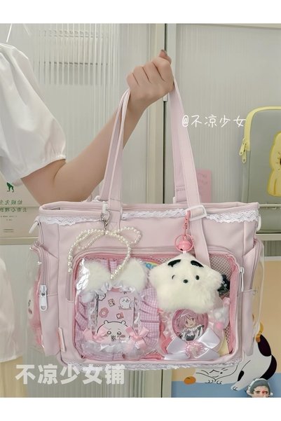 synshop Ita bag backpack tote shoulder bag with cat ears korean japanese y2k luxury leather women teen girls kids