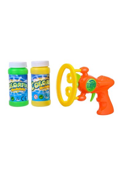 Jumbo Pistol Baloane de Săpun Colorat & Rezerva