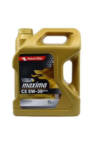 Petrol Ofisi MAXIMA CX 5W-30 PLUS 5L Ulei de motor – Complet sintetic, ACEA C...