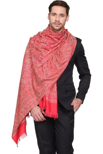 Armoni Weavers شالات رجالية من ويفرز فيلا بتصميم بيزلي منسوجة من مزيج البوليس...