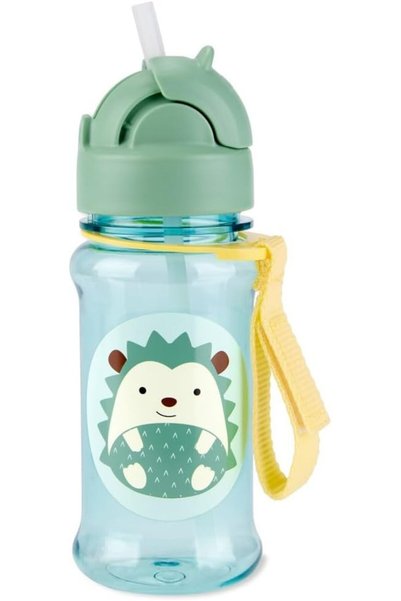 GENERAL Skip Hop Zoo Tritan Straw Bottle Hedgehog – BPA-Free 12M+ Spill-Resis...