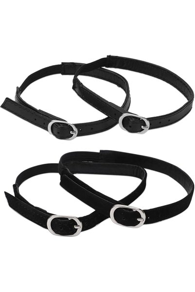 GENERAL KALIONE 2 Pairs Shoe Straps,Detachable Ankle Straps,Adjustable PU Lea...