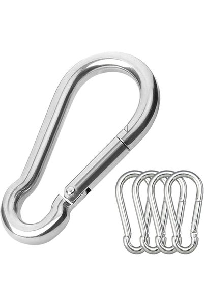 GENERAL CAIDMOS 3.15in Large Carabiner Clips, 5PCS Stainless Steel Carabiner ...
