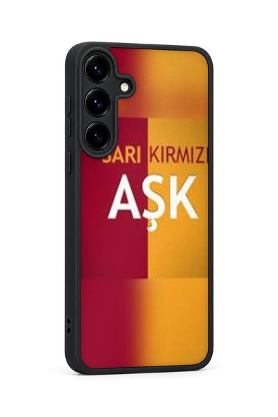 Aksel Kılıf Samsung Galaxy S25 Plus Compatible Printed, Matte Black, Soft Silicone, Protective, Shock-Absorbing Cover, Case