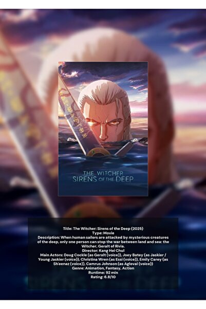 OEM Poster Infografic The Witcher: Sirenele Adancului, Arta Fantastica, Carto...