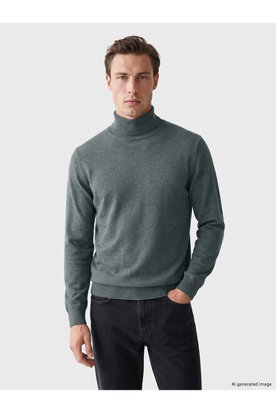 LC Waikiki Pulover Tricotat Mock Neck Bărbați