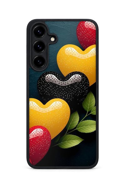 Aksel Kılıf Samsung Galaxy S25 Plus Compatible Printed, Matte Black, Soft Sil...