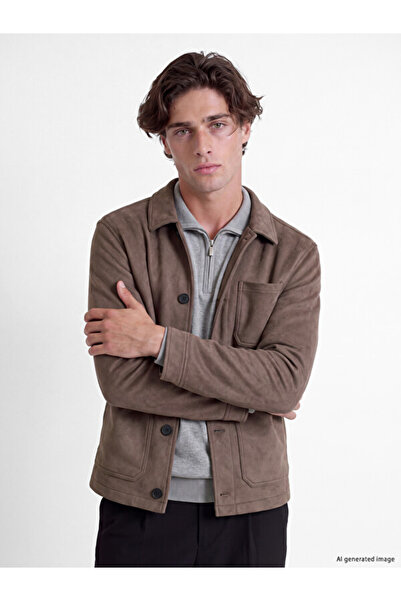 LC Waikiki Shining Choices from Shining Store Shirt Roba Collar Men's Leather...