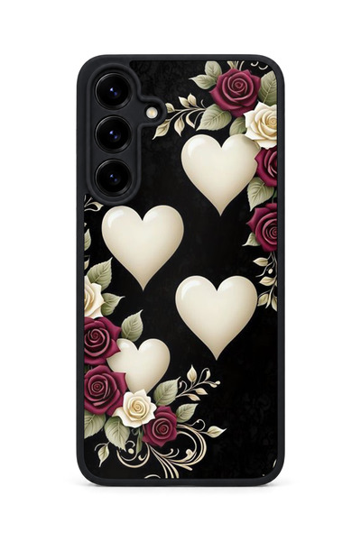 Aksel Kılıf Samsung Galaxy S25 Plus Compatible Printed, Matte Black, Soft Silicone, Protective, Shock-Absorbing Cover, Case