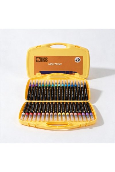 SIKS Markere cu Slipici SIKS, Set 36 bucăți, Cerneală pe bază de apă, Culori ...
