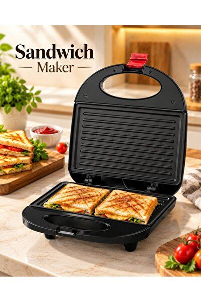 TrentonGCC Electric Sandwich Maker – Non-Stick Toasted Sandwich Grill for Qui...
