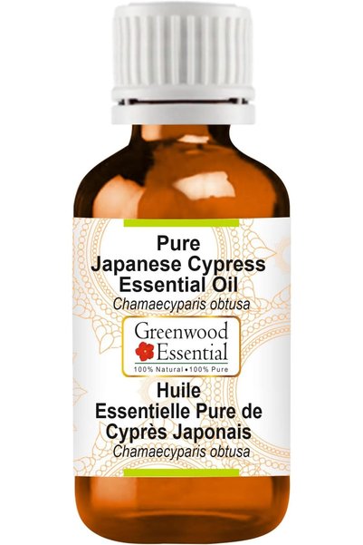 Greenwood Essential زيت السرو الياباني النقي (Chamaecyparis obtusa) مقطر بالب...