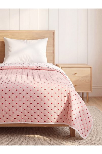LC Waikiki High-Quality Embroidered Single Bedspread, 160x220 cm, from Çelebi...