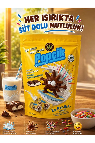 Kahve Dünyası poçera popçik en patırak çikolata 150 gr 1 paket