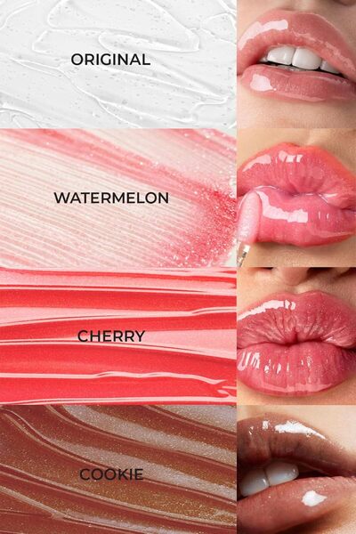 ORNATE Cherry Lip Oil Gloss Dolgunlaştırıcı Efekt Nemlendirici, Parlatıcı Sim...