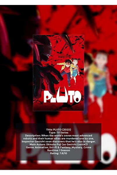 OEM Poster Infografic Pluto, Sistem Solar si Astronomie, Carton 250g, A4