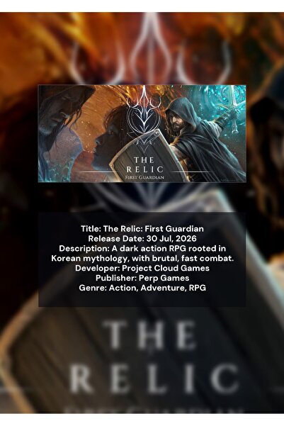 OEM Poster Infografic Relicva: Primul Gardian, Joc RPG, Carton Premium 250g, A4