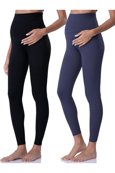 GENERAL POSHDIVAH Women's Maternity Leggings Over The Belly Pregnancy Yoga Pa...