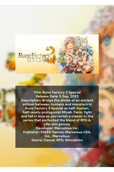 OEM Poster Infografic Fabrica de Rune 3 Special, Joc RPG, Carton 250g, A4