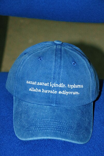 şapka - sanat sanat içindir. toplumu allaha havale ediyorum. (unisex)
