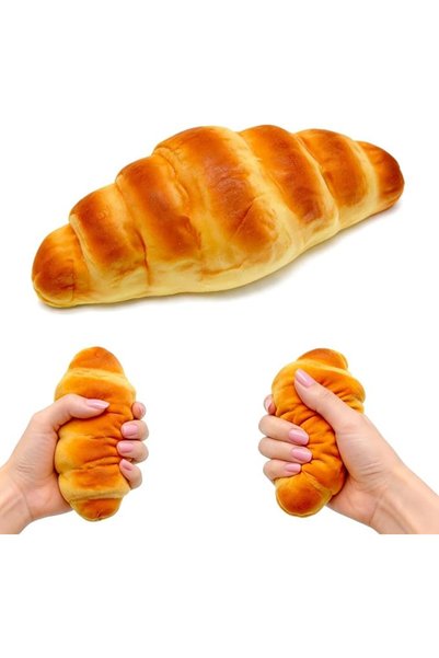TERRIFI Butter Bread Squishy Toy, Slow Rising Squishies, Soft & Stretchy Fidg...