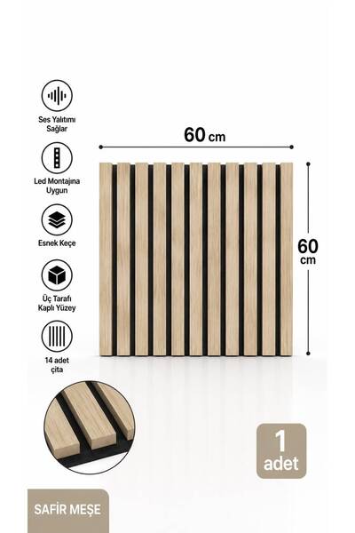 Bambus Fit Dekoratif Çıtalı Mdf Akustik Duvar Paneli Akustik Ahşap Duvar Kapl...