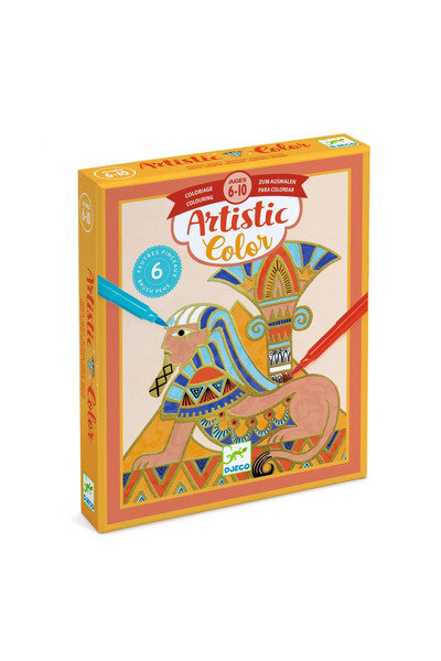 djeco Set creativ de colorat Egipt,