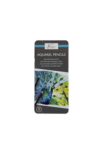Nassau Set 10 creioane acuarela, in cutie metalica, Fine-Art,