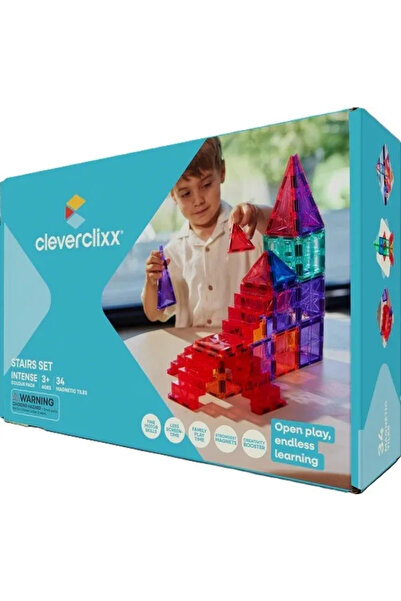Cleverclixx Set magnetic de construit Scari,