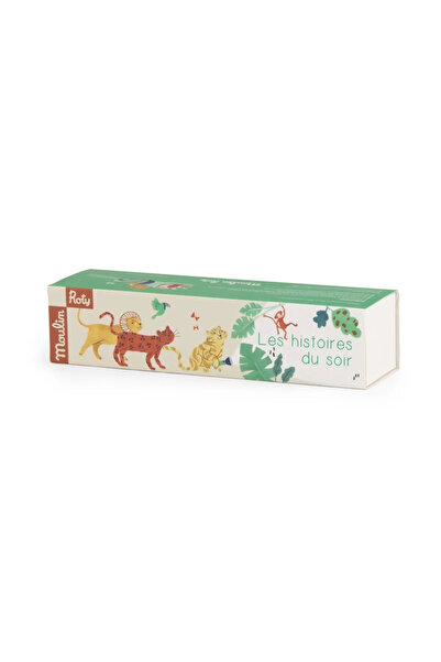 Moulin Roty Lanterna cu povesti Animalele junglei,