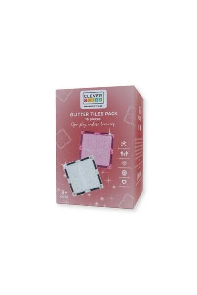 Cleverclixx Set magnetic de construit cu placi stralucitoare,