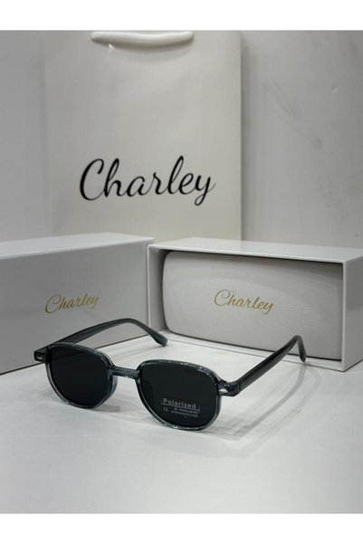 Generic Brand Charley Sunglasses with Polarized Black Lenses and Transparent ...