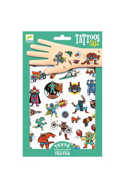 djeco Tatuaje Supereroi,