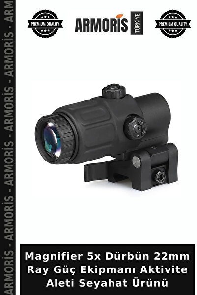 Magnifier 5x Dürbün 22mm Ray Güç Ekipmanı Aktivite Aleti Seyahat Ürünü