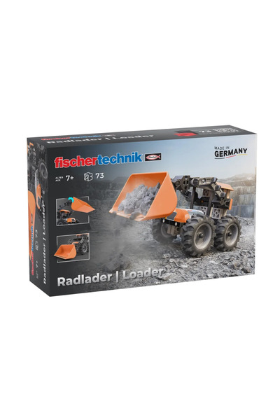 Fischertechnik Kit STEM Incarcator frontal de asamblat si manevrat,