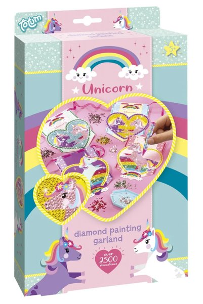 Totum Set creativ DIY cu diamante - unicorni cu slipici