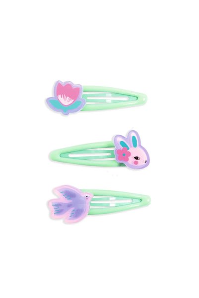 djeco Colectia Plume - 3 agrafe de par Eglantine,