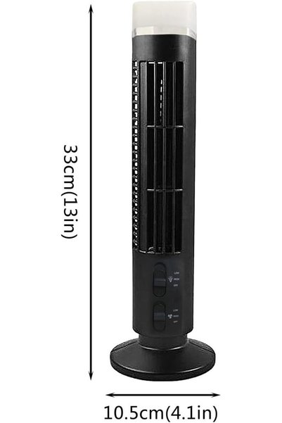 Wavetech Smart Tower Fan for Bedroom, Standing Fans for Indoors, Led Bladeless Fan Tower, Electric Fan Vertical Conditioner, Floor Standing Fan Powerful for Indoor Home Bedroom Office Room, Black