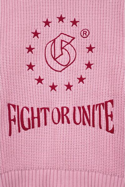 GIESTO Crop Fit Pembe Triko Kazak