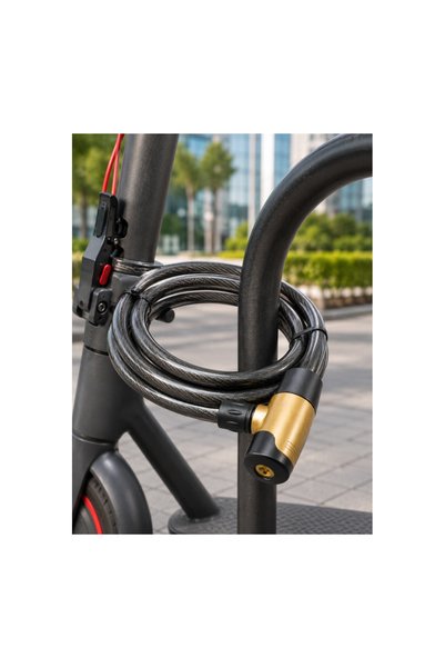 Toptan Bulurum Blocare cu cablu din oțel de 200 cm, durabilă, cu cheie, pentr...