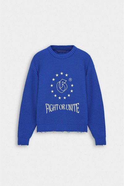 GIESTO Crop Fit Saks Triko Kazak