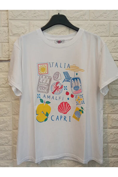 Glamorous Style Γυναικείο Βαμβακερό T-Shirt Italia