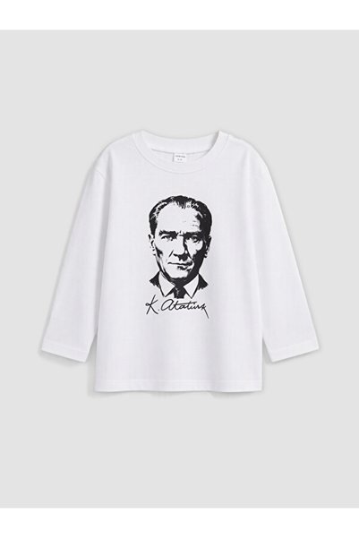 LC Waikiki Esvab • Modern & Distinctive Ataturk Printed Boys' T-Shirt