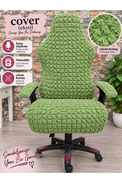 COVER TEKSTİL Gaming Chair Cover 2 Armrest Cover