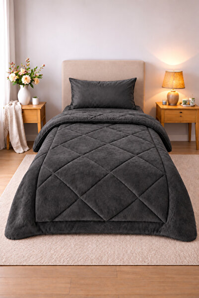 Generic Brand Wellsoft Single Solid Color Quilt Set, 155 × 215 Cm, 2 Pieces