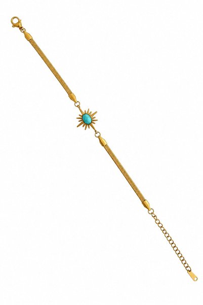 nesdesignn Steel Turquoise Polar Star Bracelet